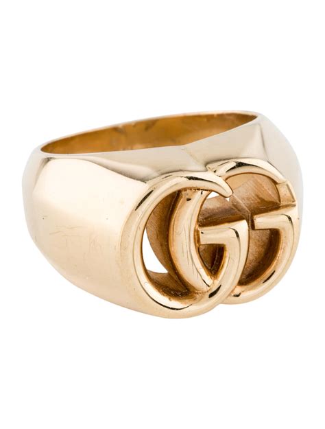 gucci logo ring gold